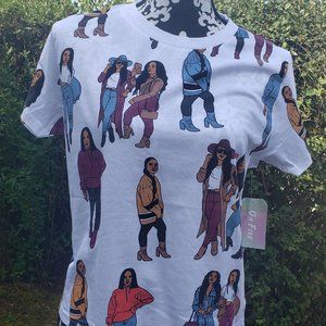 ON FIRE women's blouse size L GIRLS FASHIONS